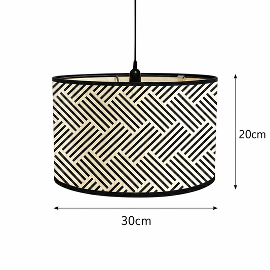 Dimensions de l’abat-jour Bonaparte : diamètre 30 cm et hauteur 20 cm