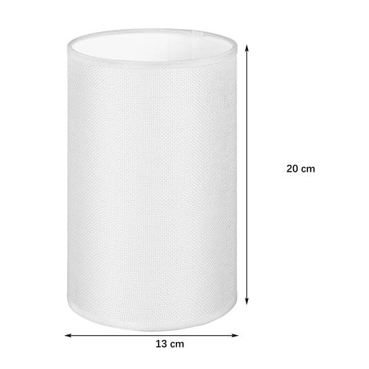 Dimensions de l’abat-jour Censier en lin naturel diamètre 13 cm et hauteur 20 cm