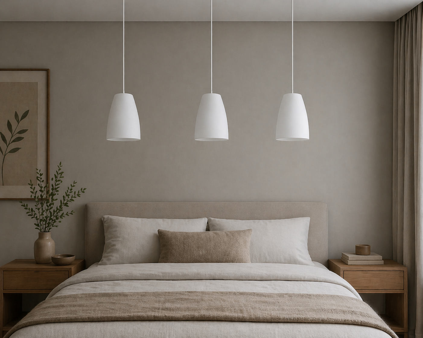 Abat-jour Alésia dans une chambre avec lumière éteinte