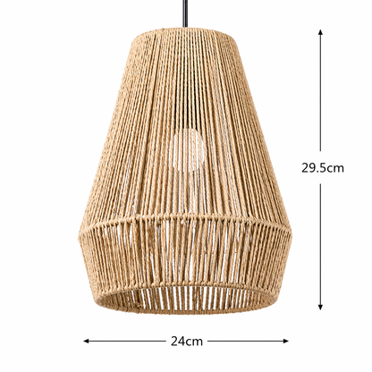 Dimensions de l’abat-jour Auteuil beige : diamètre 24 cm et hauteur 29,5 cm