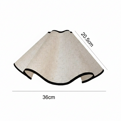 Dimensions de l’abat-jour Bagatelle en lin compatible E14 diamètre 36 cm