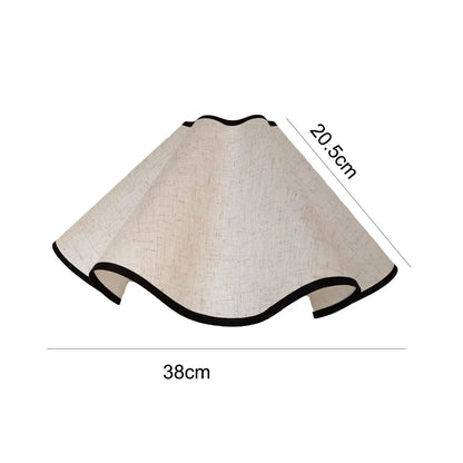 Dimensions de l’abat-jour Bagatelle en lin compatible E27 diamètre 38 cm