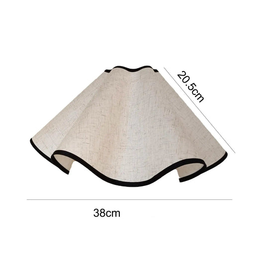 Dimensions de l’abat-jour Bagatelle en lin compatible E27 diamètre 38 cm