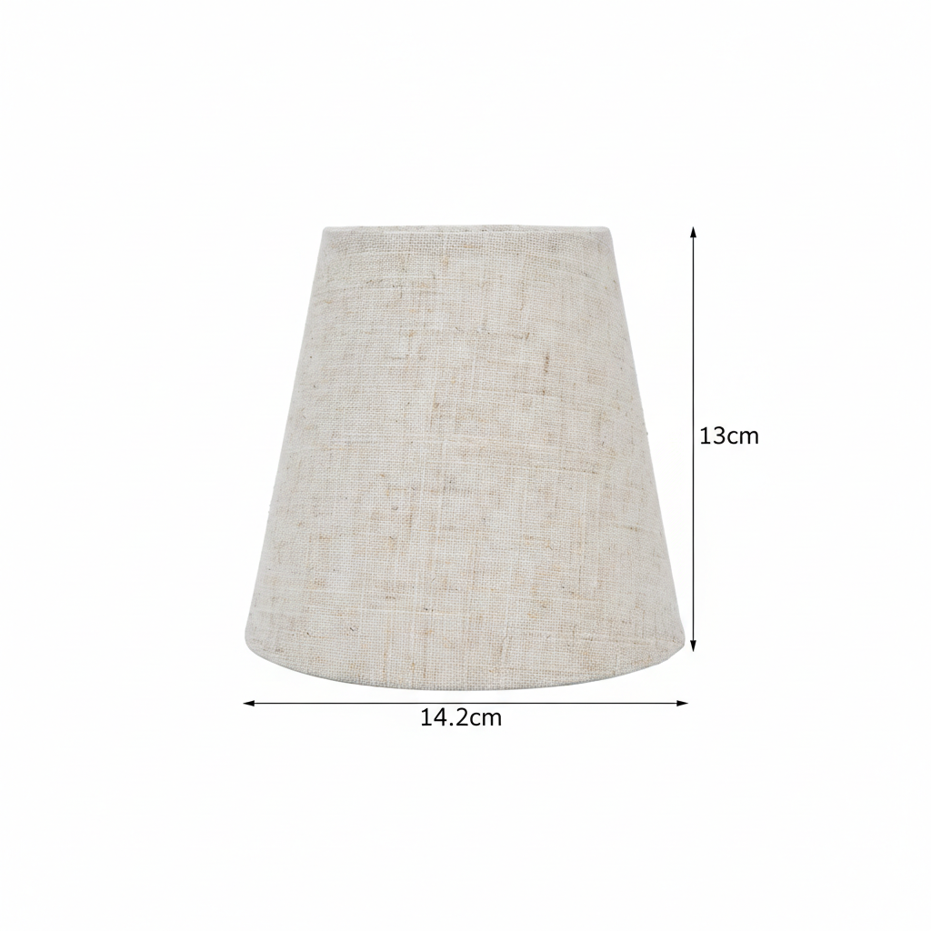 Dimensions de l’abat-jour Castiglione : diamètre 14,2 cm et hauteur 13 cm