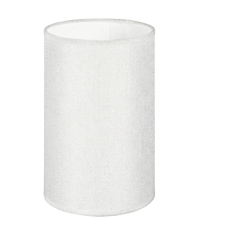 Abat-jour Censier cylindrique en lin naturel diamètre 13 cm
