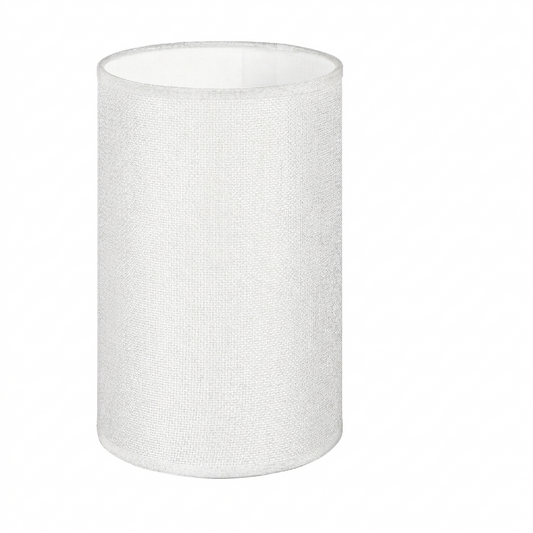 Abat-jour Censier cylindrique en lin naturel diamètre 13 cm