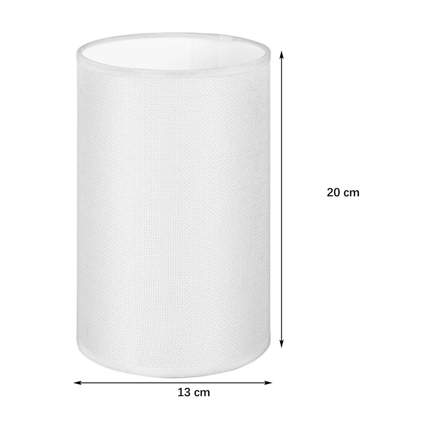 Dimensions de l’abat-jour Censier en lin naturel diamètre 13 cm et hauteur 20 cm
