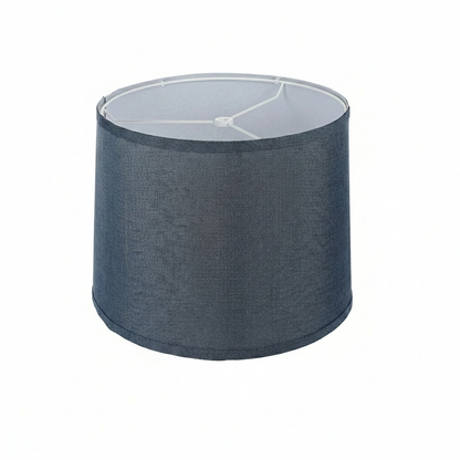 Abat-jour Raspail en lin naturel bleu diamètre 29 cm