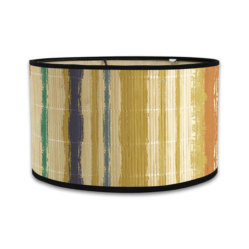 Abat-jour Rivoli en bambou et fer coloris jaune