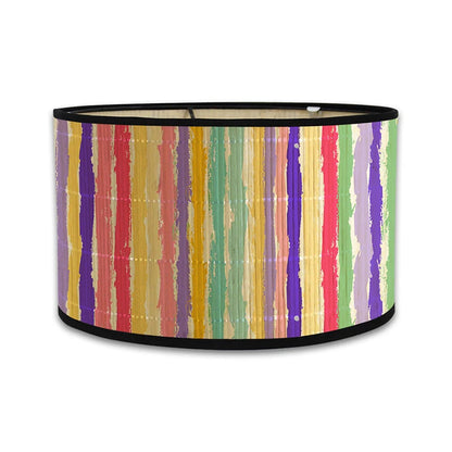 Abat-jour Rivoli en bambou et fer multicolore vif