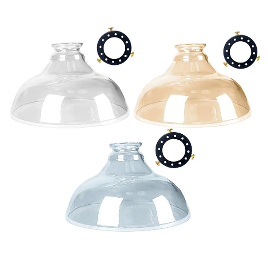 Abat-jour Tuileries en verre artisanal disponible en 3 coloris diamètre 24,3 cm