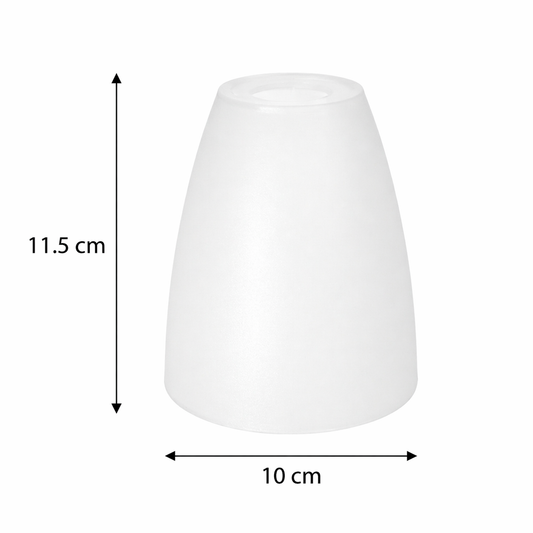 Dimensions des abat-jours Alésia diamètre 10 cm et hauteur 11,5 cm