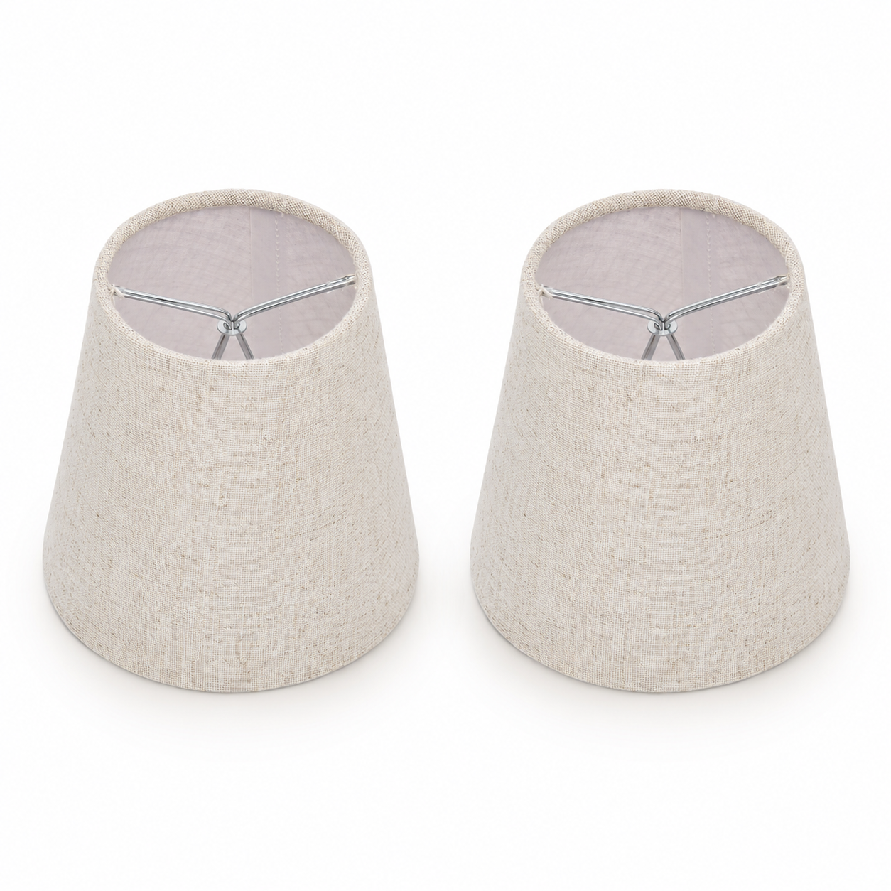Lot de 2 abat-jours Castiglione en tissu clipsable E14